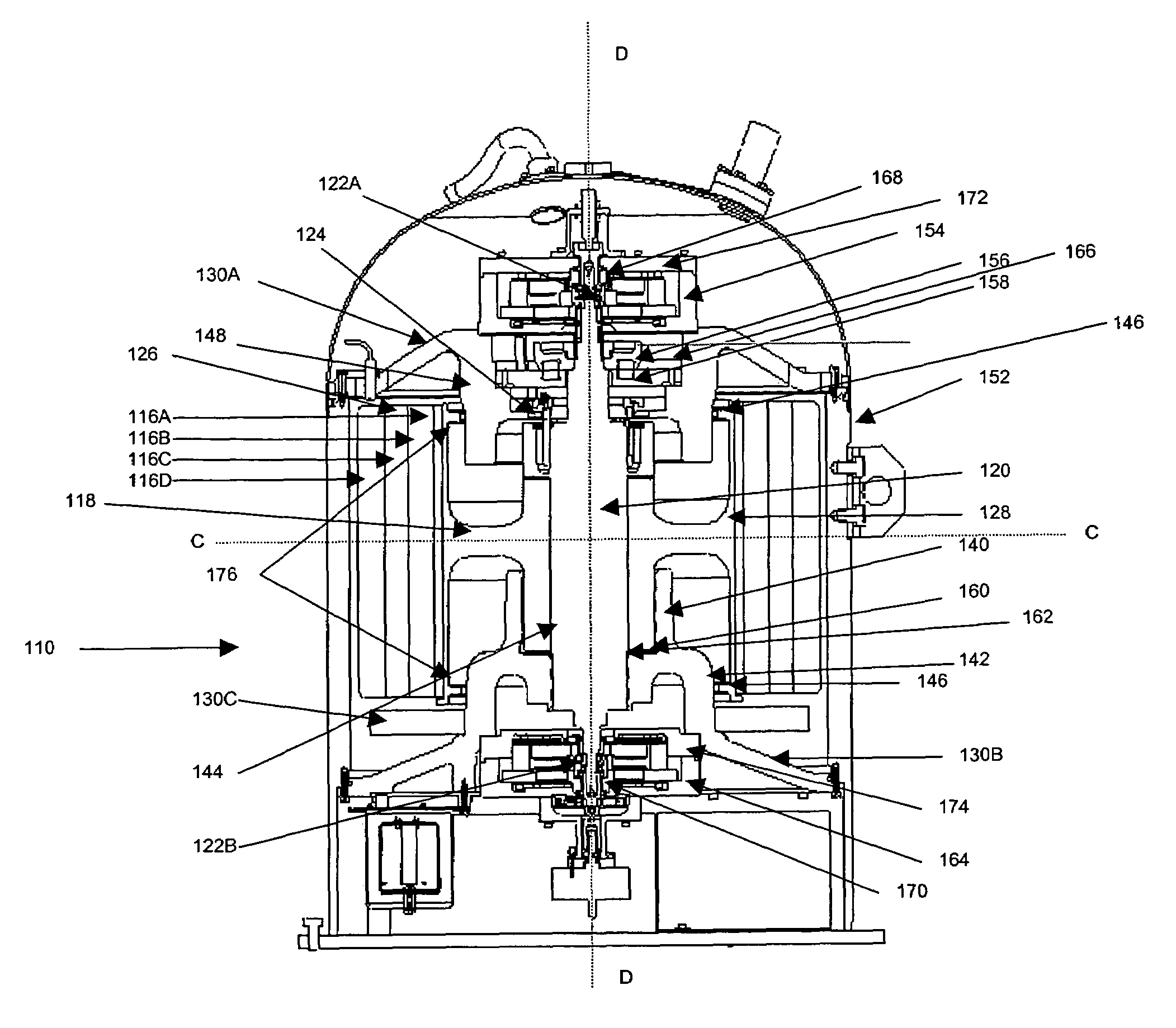 Crash management system for implementation in flywheel systems