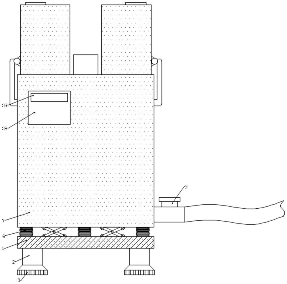 Batching device for plastic processing machine