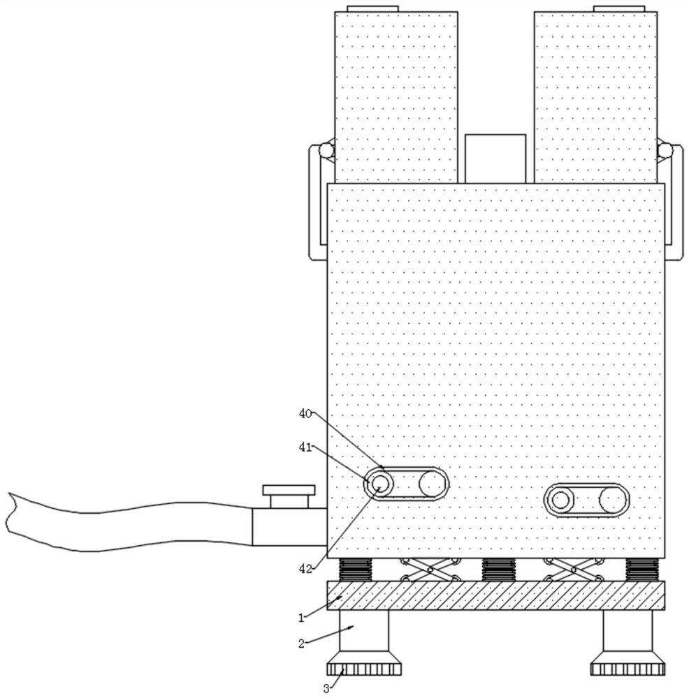 Batching device for plastic processing machine