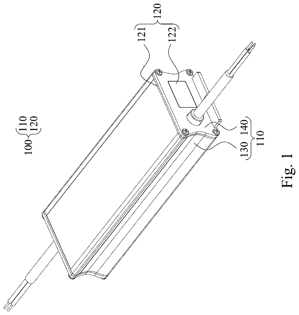 Waterproof casing of outdoor wireless electronic device