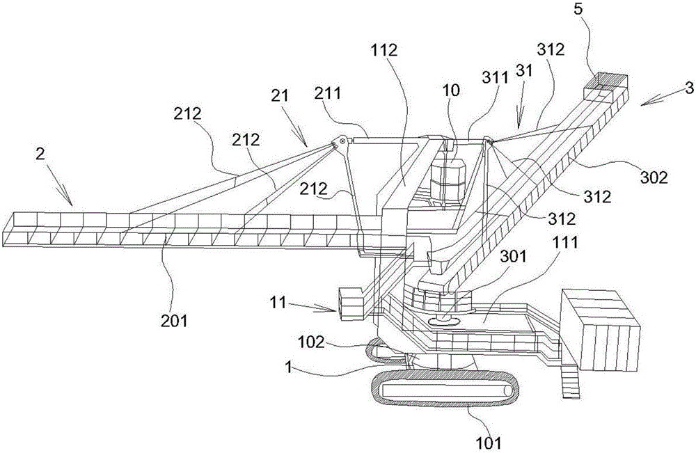 Crawler-type transfer device