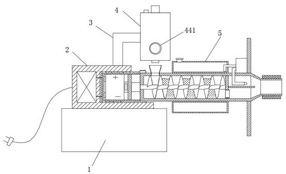 Mouth opening medicine feeding device for psychiatric patients