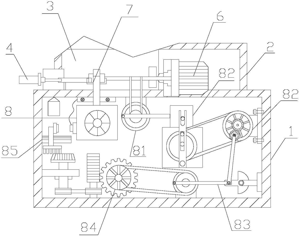 Powder stirring device for pet food production