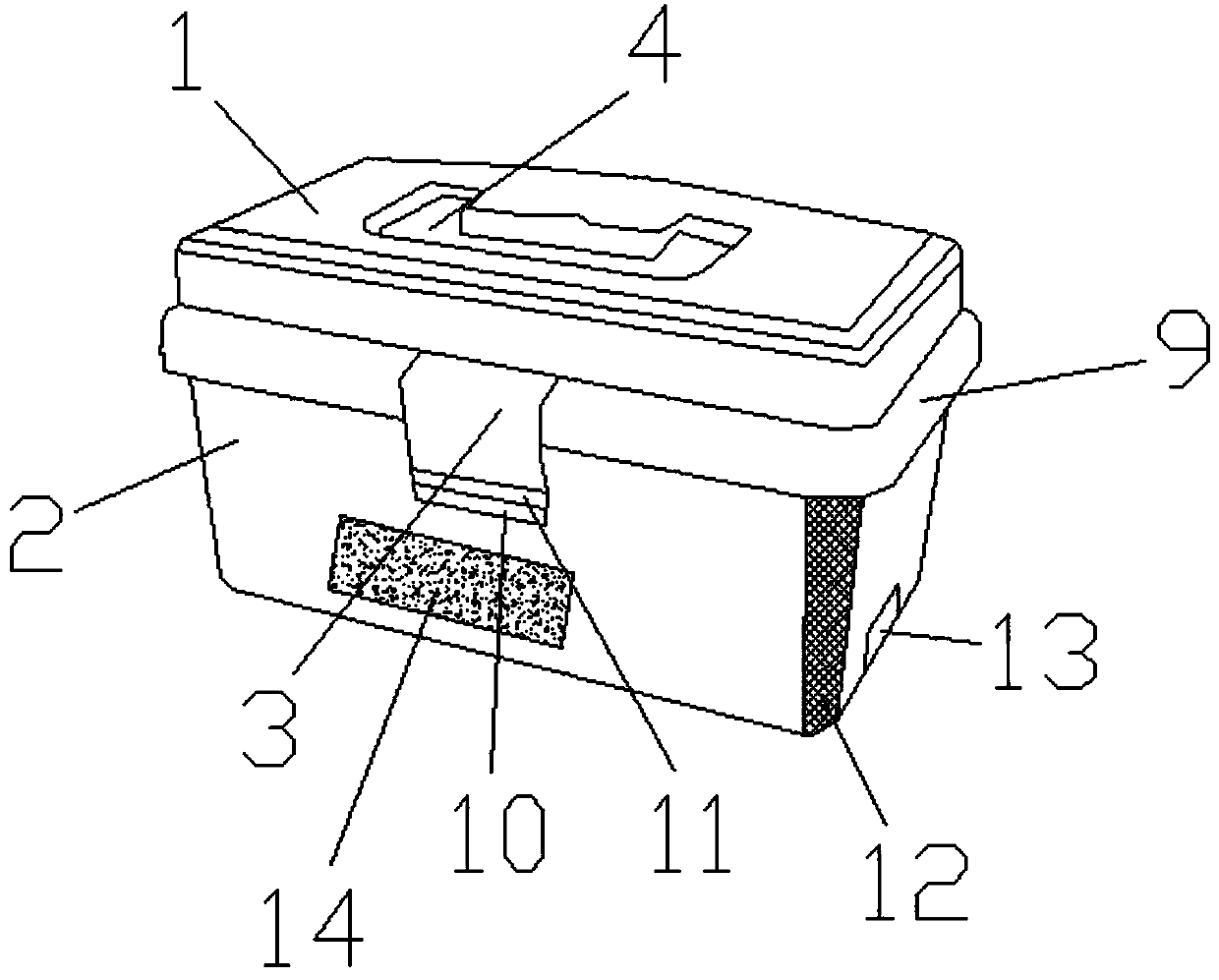 Convenient and rapid plastic EU box