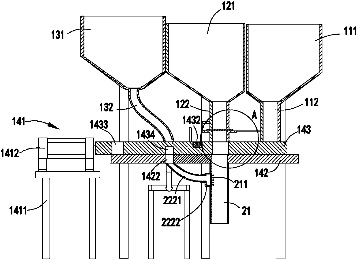 Efficient fixed-proportion mixing production technology of paint