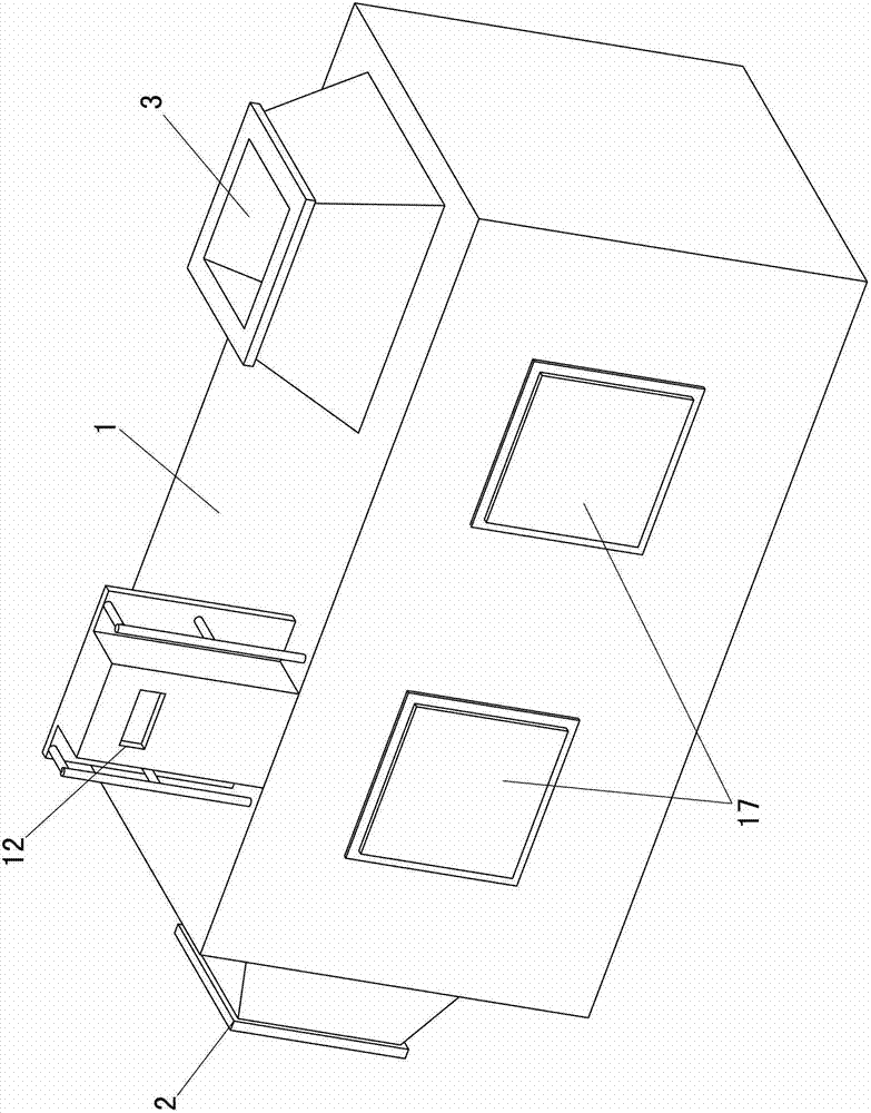 Large-air-volume low-concentration plasma exhaust gas treatment device