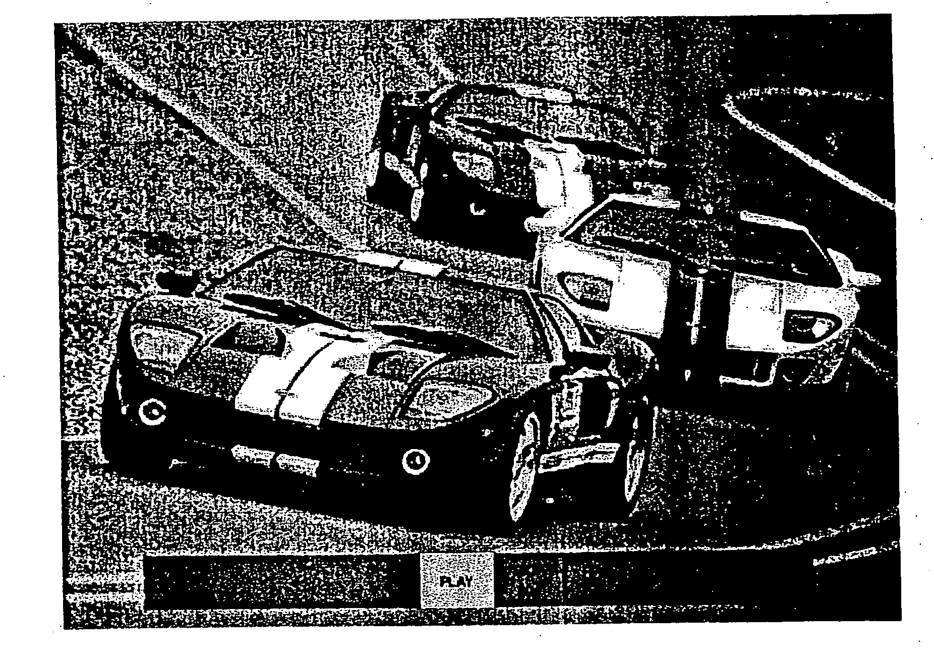 Method of selecting an element from a list by moving a graphics distinction and device implementing the method