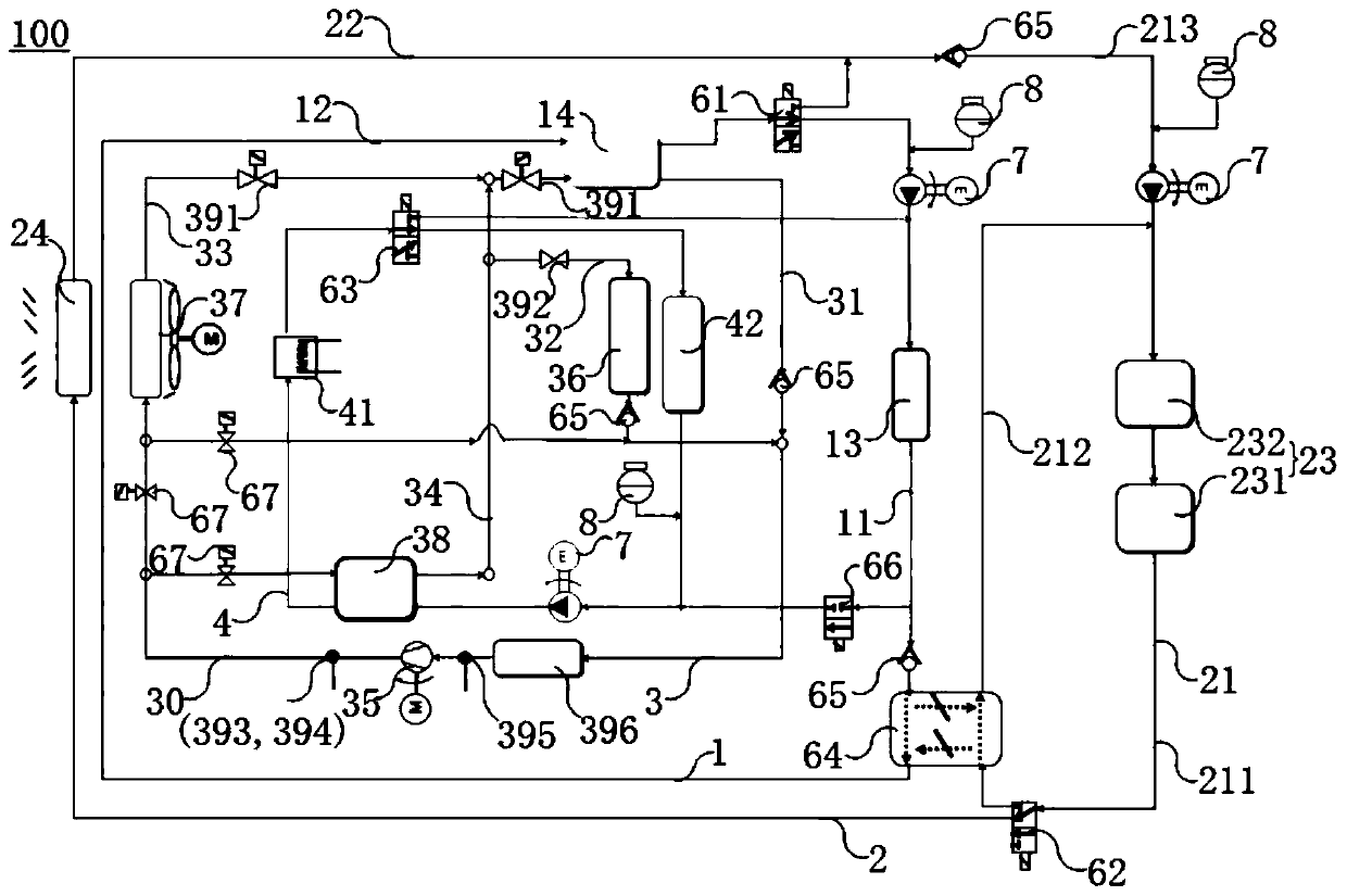 Vehicle heat exchange system and vehicle with same