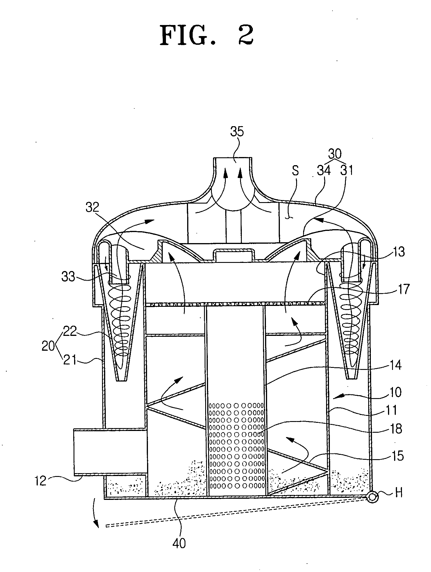 Dust-separating apparatus for vacuum cleaner