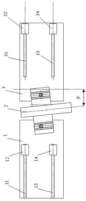 Follow-up compensation mechanism for continuous variable sideslip angle wind tunnel test