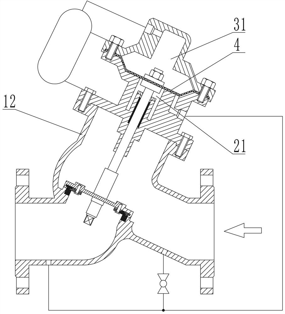 Pneumatic type pipe explosion safety valve and method