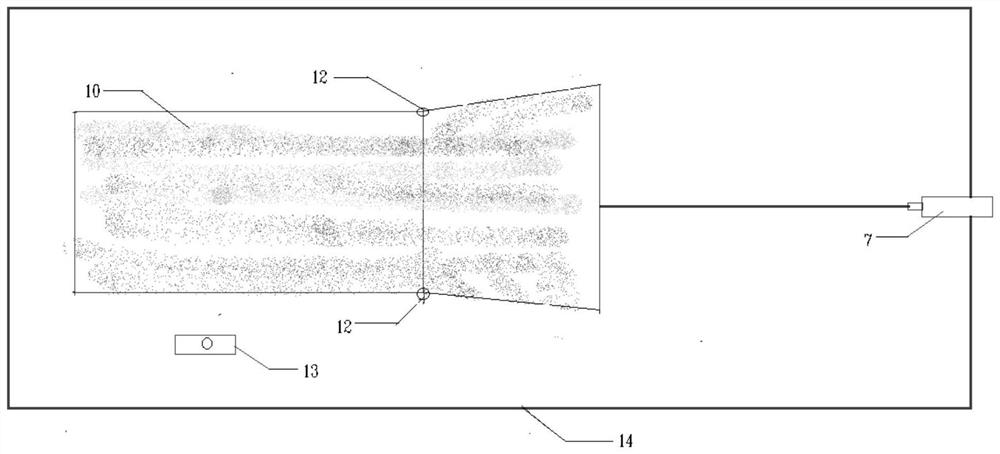 A soil-rock mixed double-row pile slope damage visualization device and its visualization method