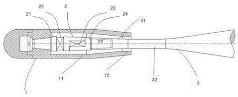 Small-deformation wind tunnel train balance