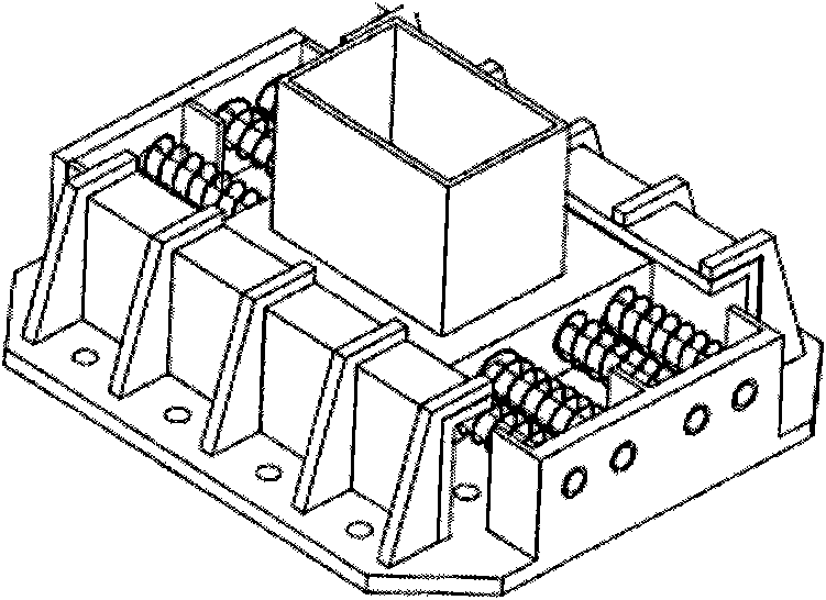 Thrust spring support for limiting rolling and slipping of rolling shaft