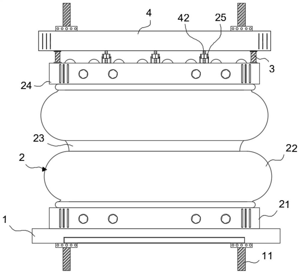 Air spring damping device and damping method thereof