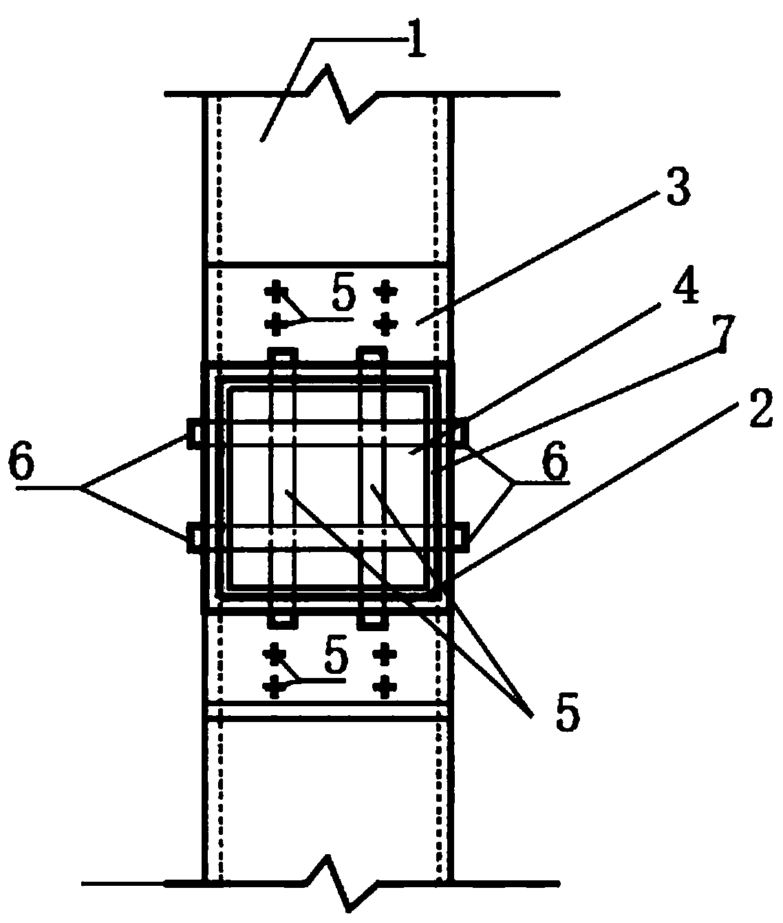 High-ductility FRP beam column joint connected through sleeve