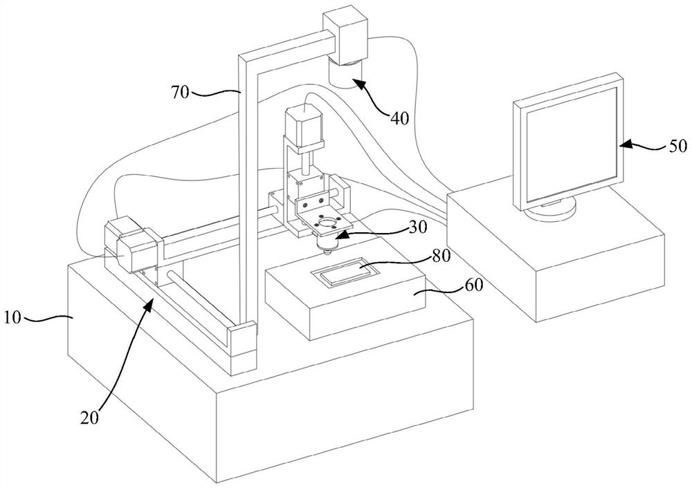 Liquid crystal panel detection device and method