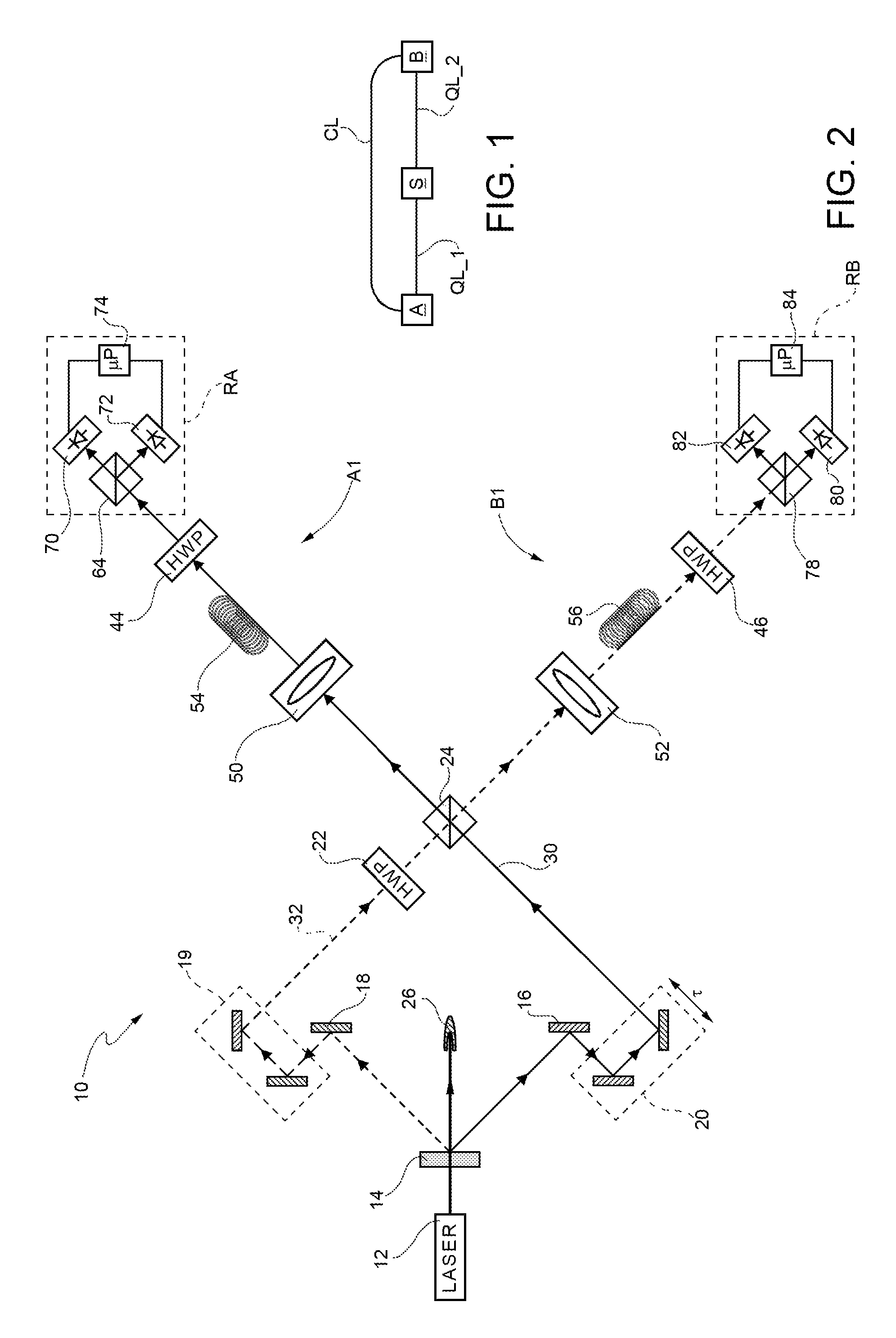 Method and system for estimating the noise of a two-photon entangled state