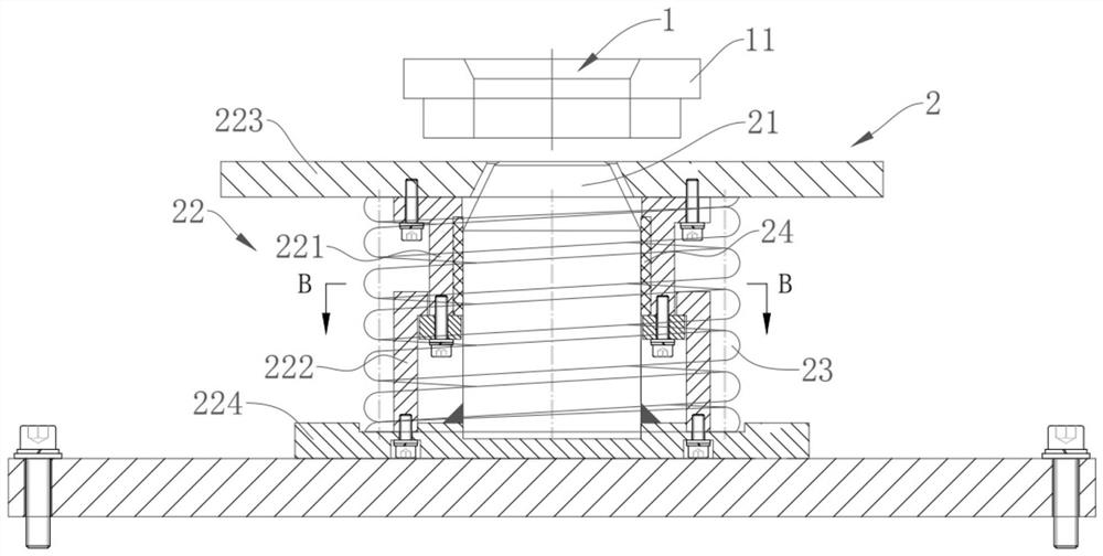 Punch device for automatic punching sampling of copper plate and punching method of punch device