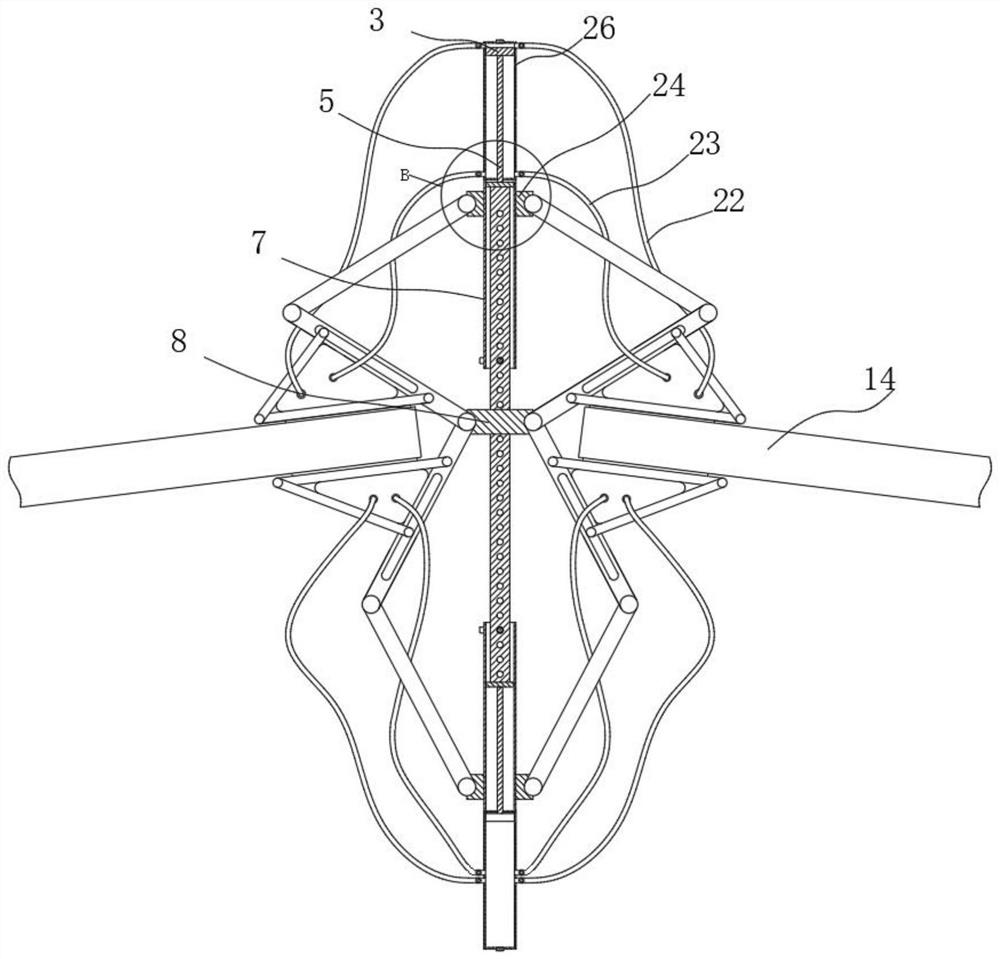 A connection structure for tempered glass curtain wall