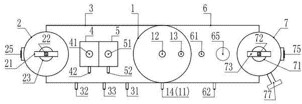 Cyclic utilization treatment device for vehicle washing sewage and laundry sewage and water treatment method