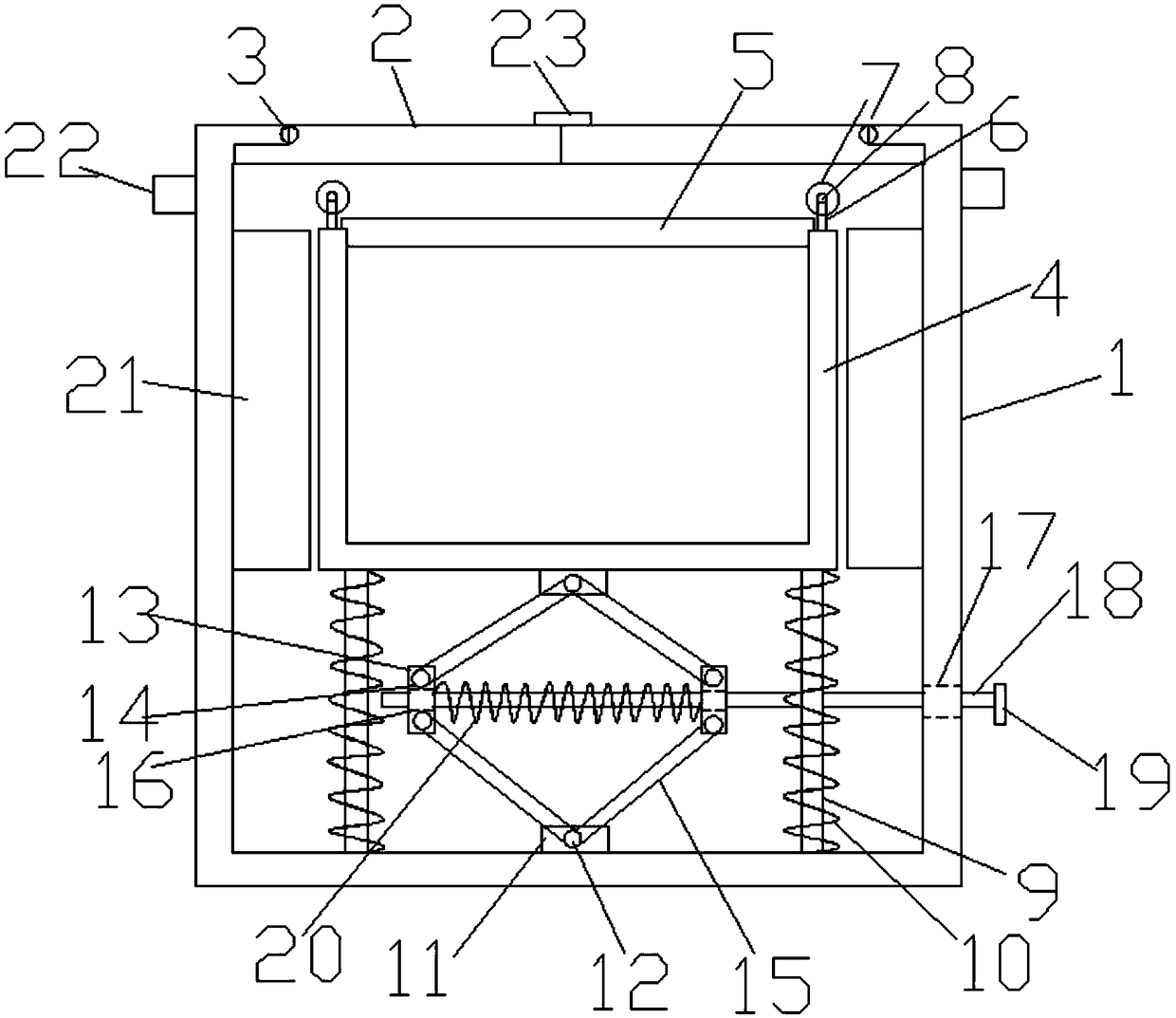 Lifting type biological detection reagent box