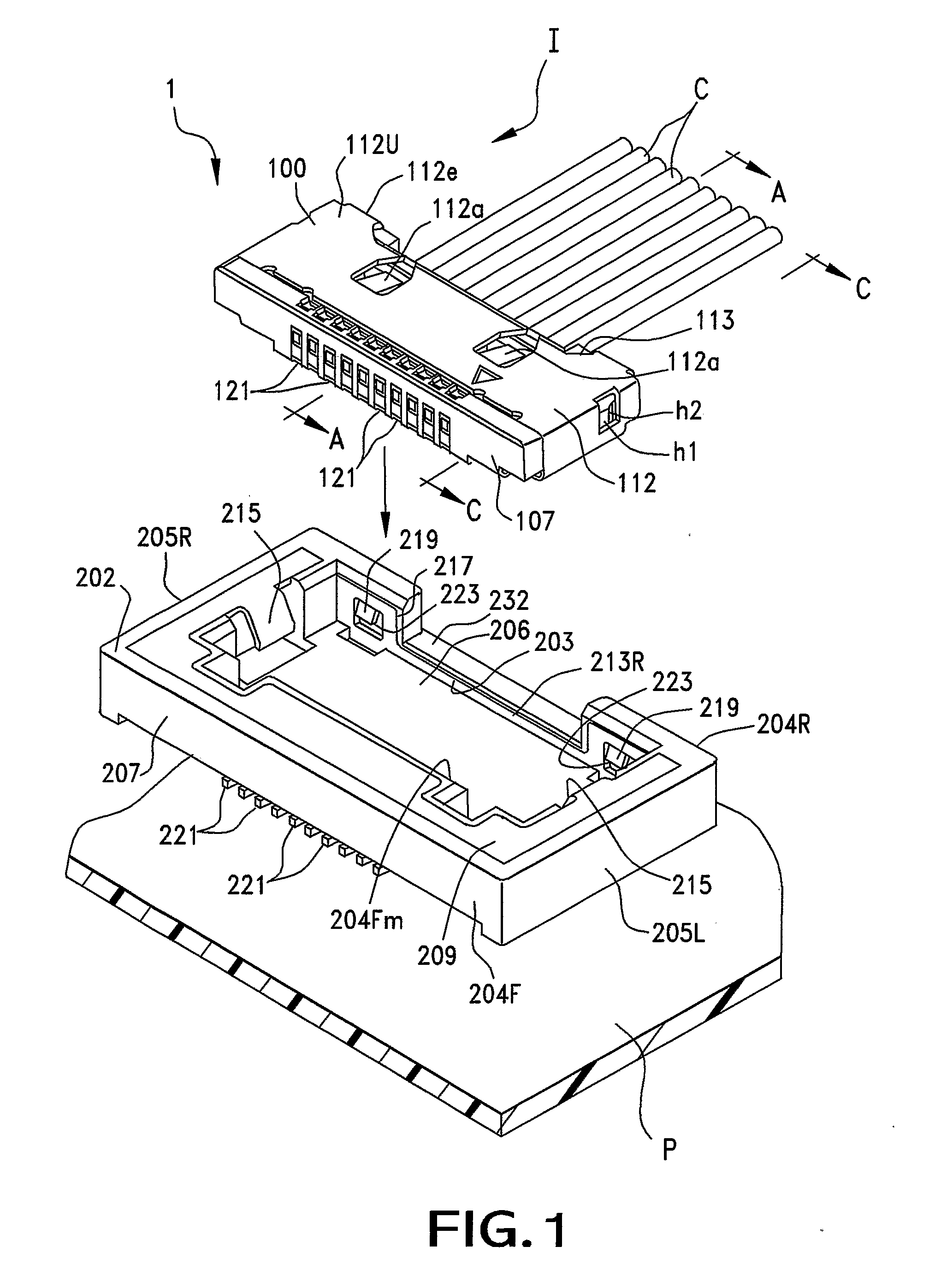 Reduced-height wire to board connector