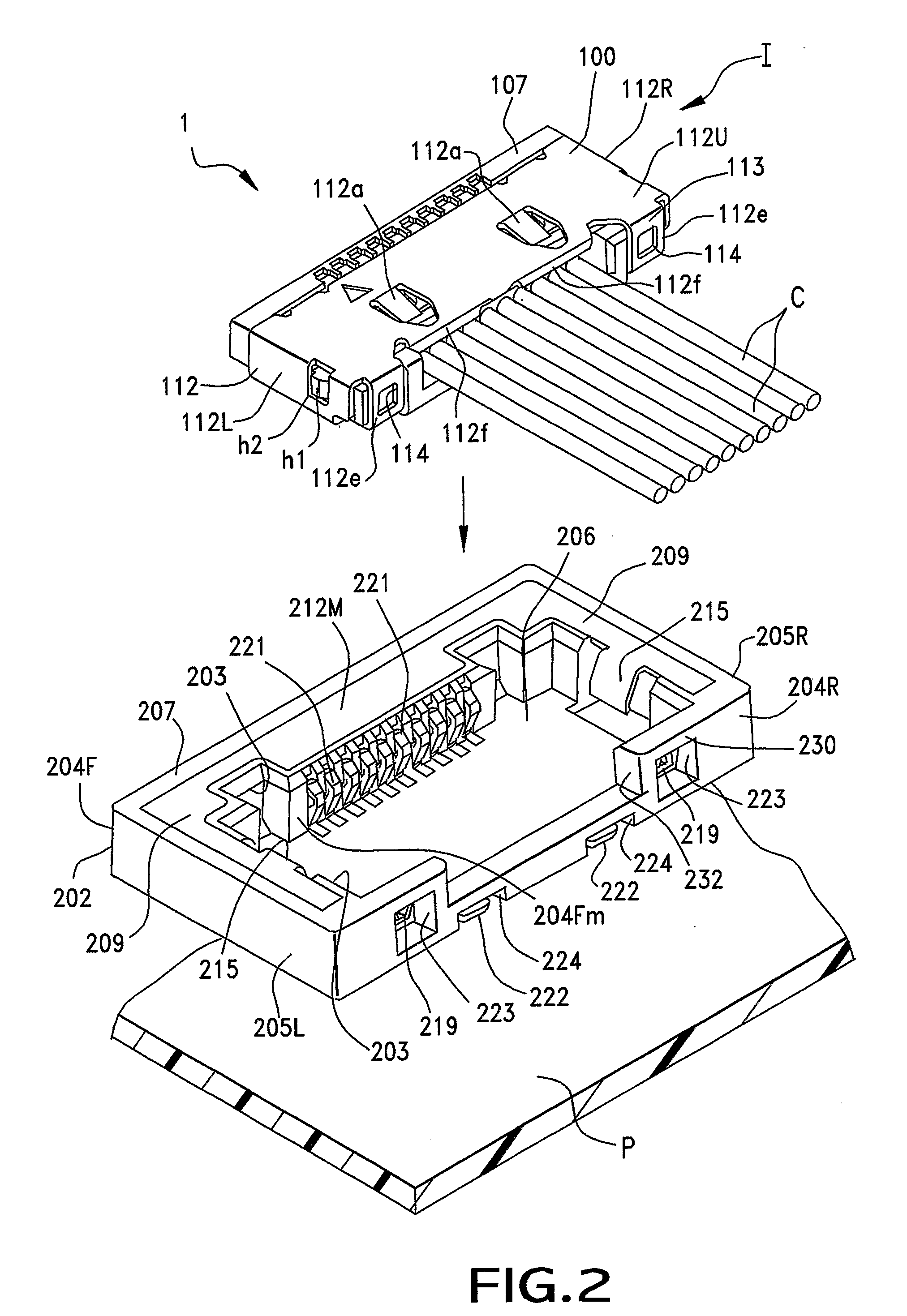 Reduced-height wire to board connector