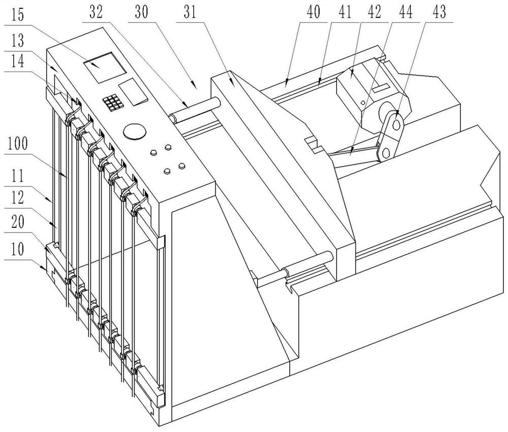 Bending test device and method applied to radio frequency coaxial cable assembly