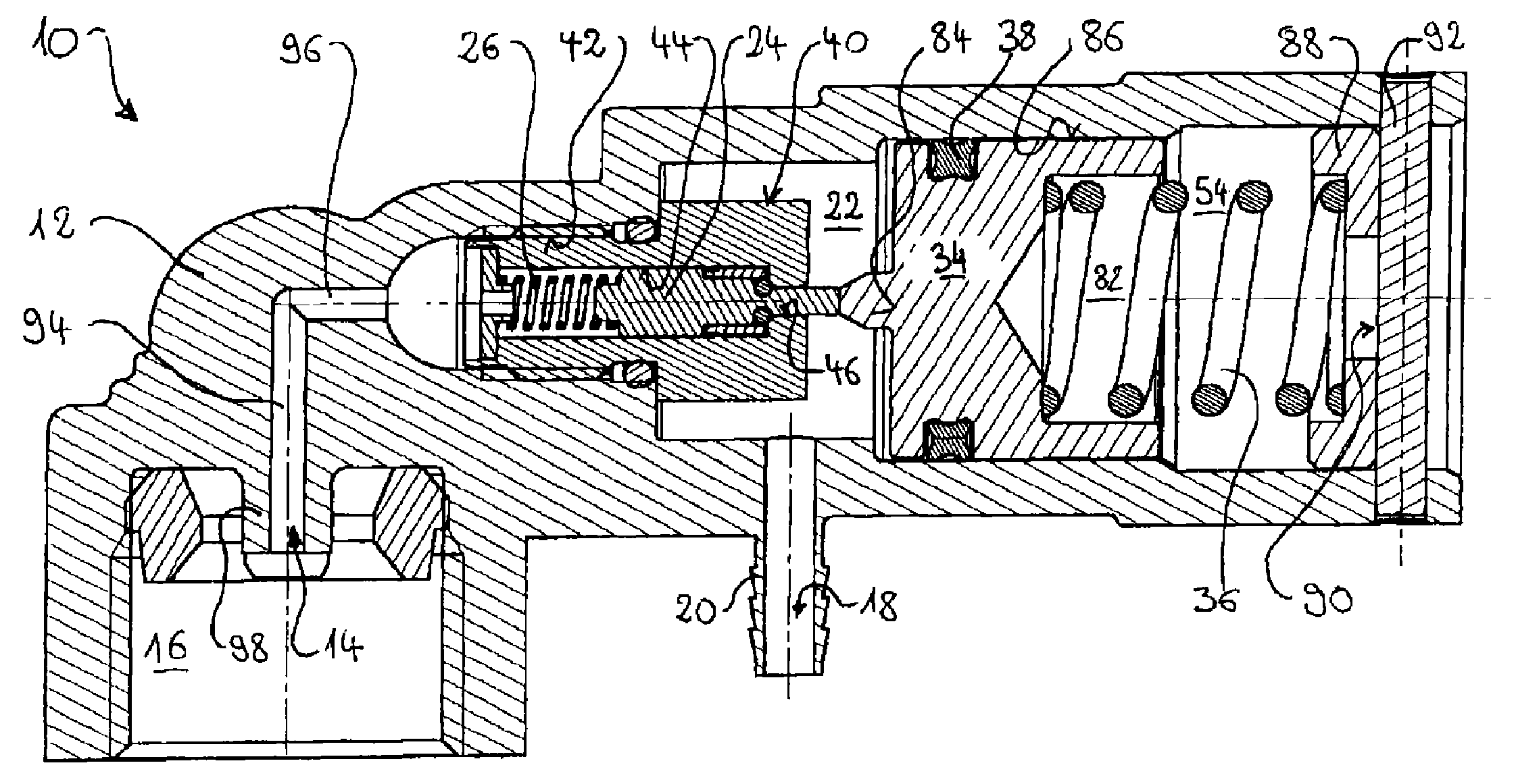 Pressure reducer for a device for enriching a liquid with carbon dioxide