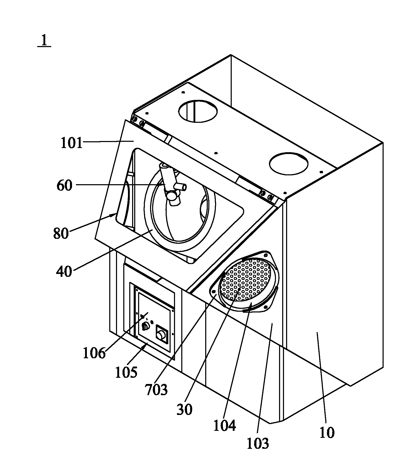 Sand blasting machine