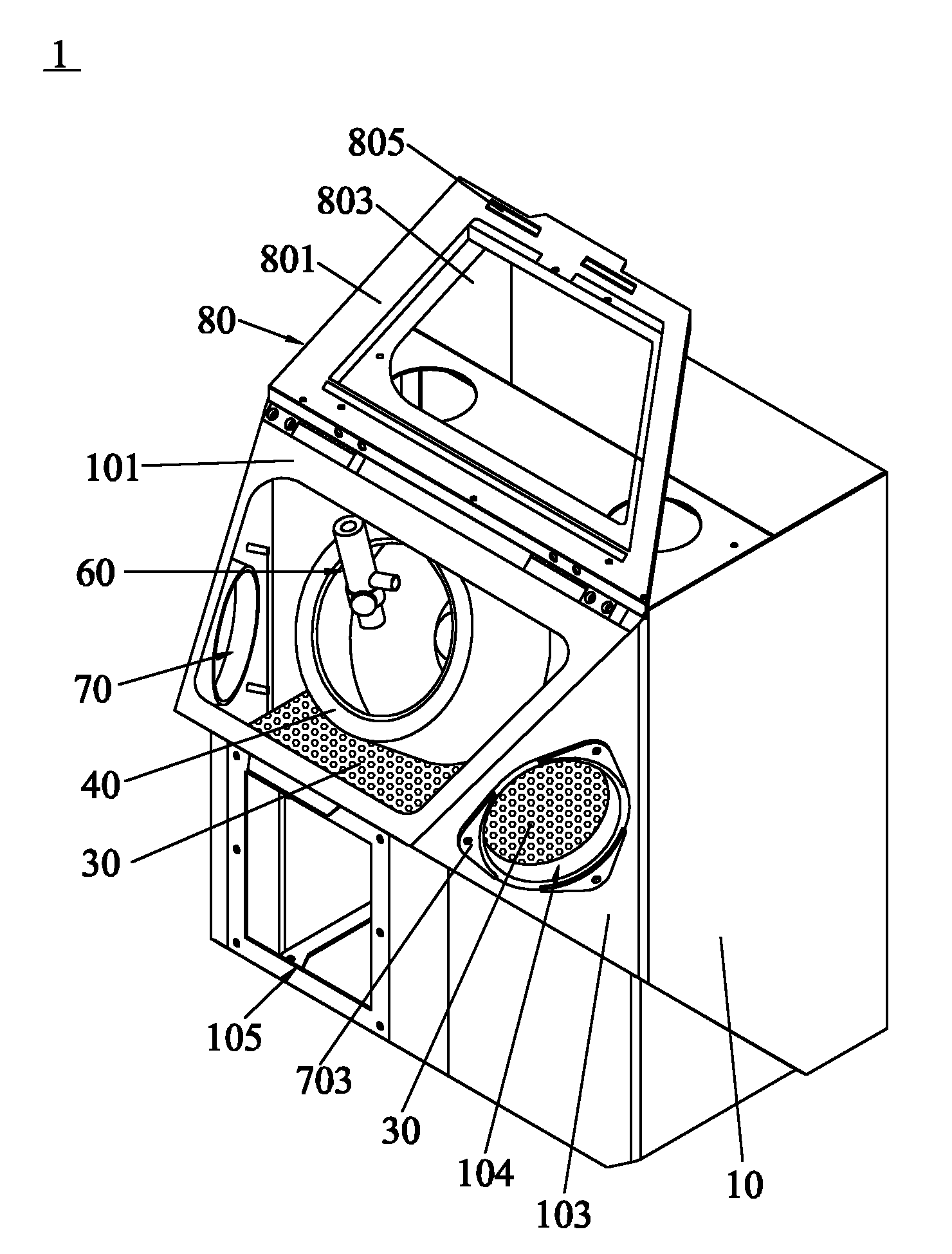 Sand blasting machine