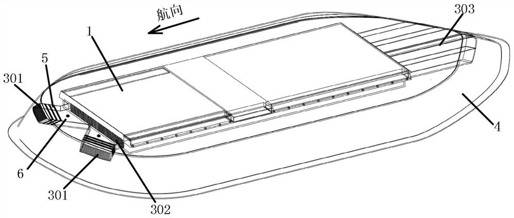 High-speed airflow through type air-cooled heat dissipation airborne antenna