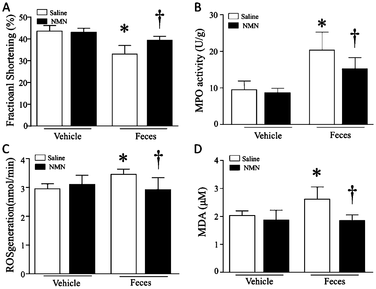 Application of beta-NMN in preparation of medicament for treatment and prevention of organ damage caused by sepsis