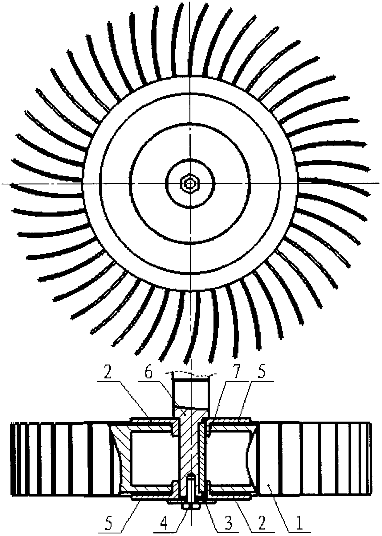 Flap wheel mounting and clamping mechanism