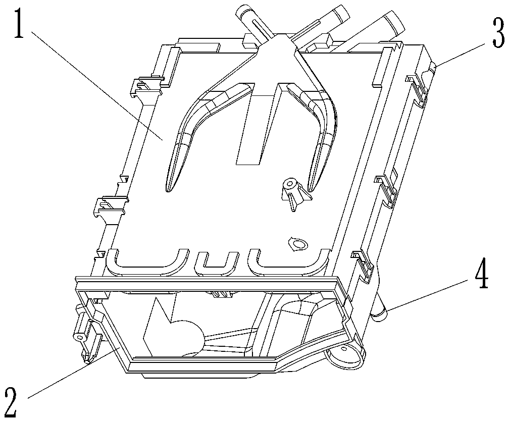 A water inlet box, a drum washing machine and a water inlet spraying control method thereof