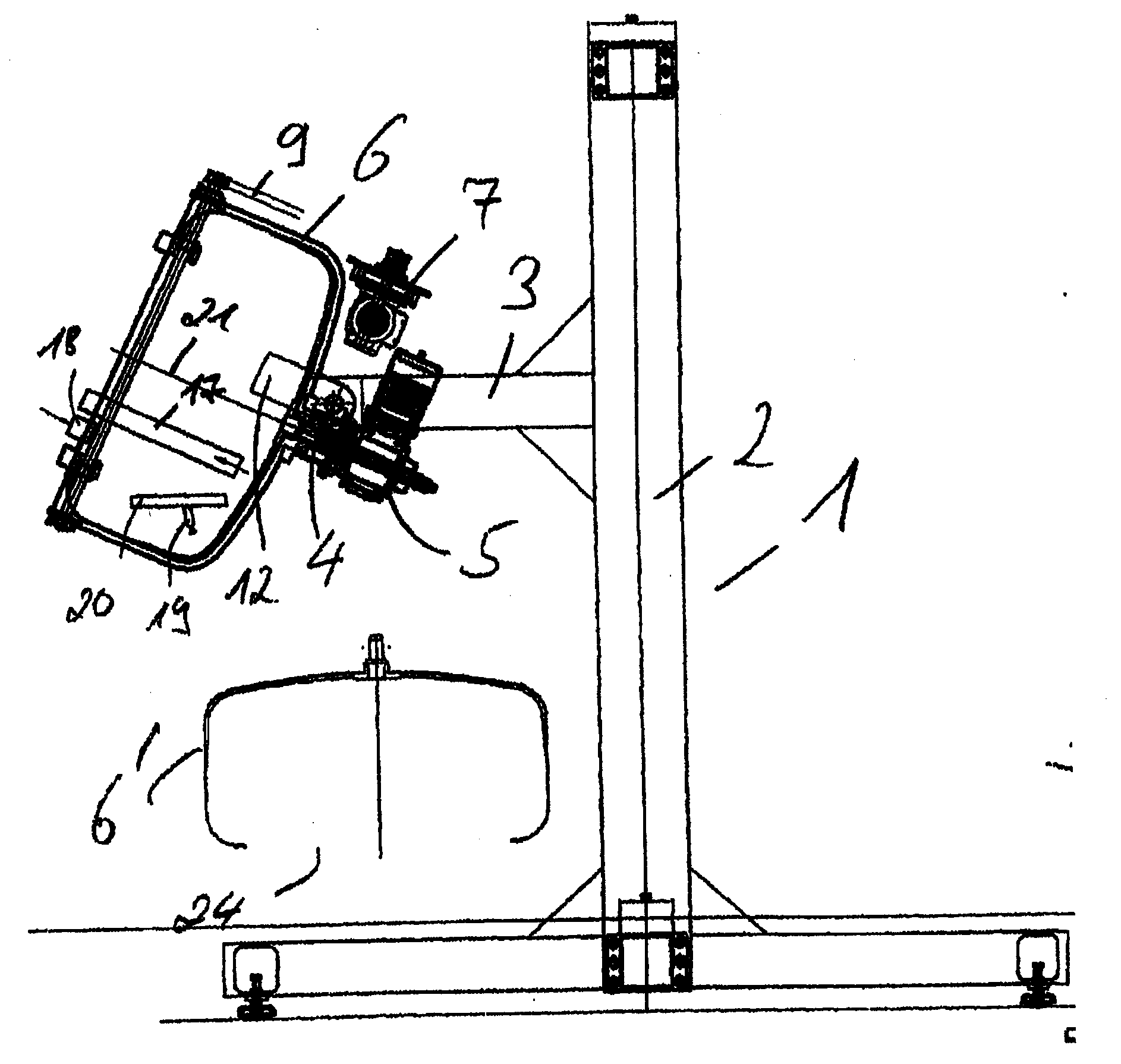 Device and method for coating small parts