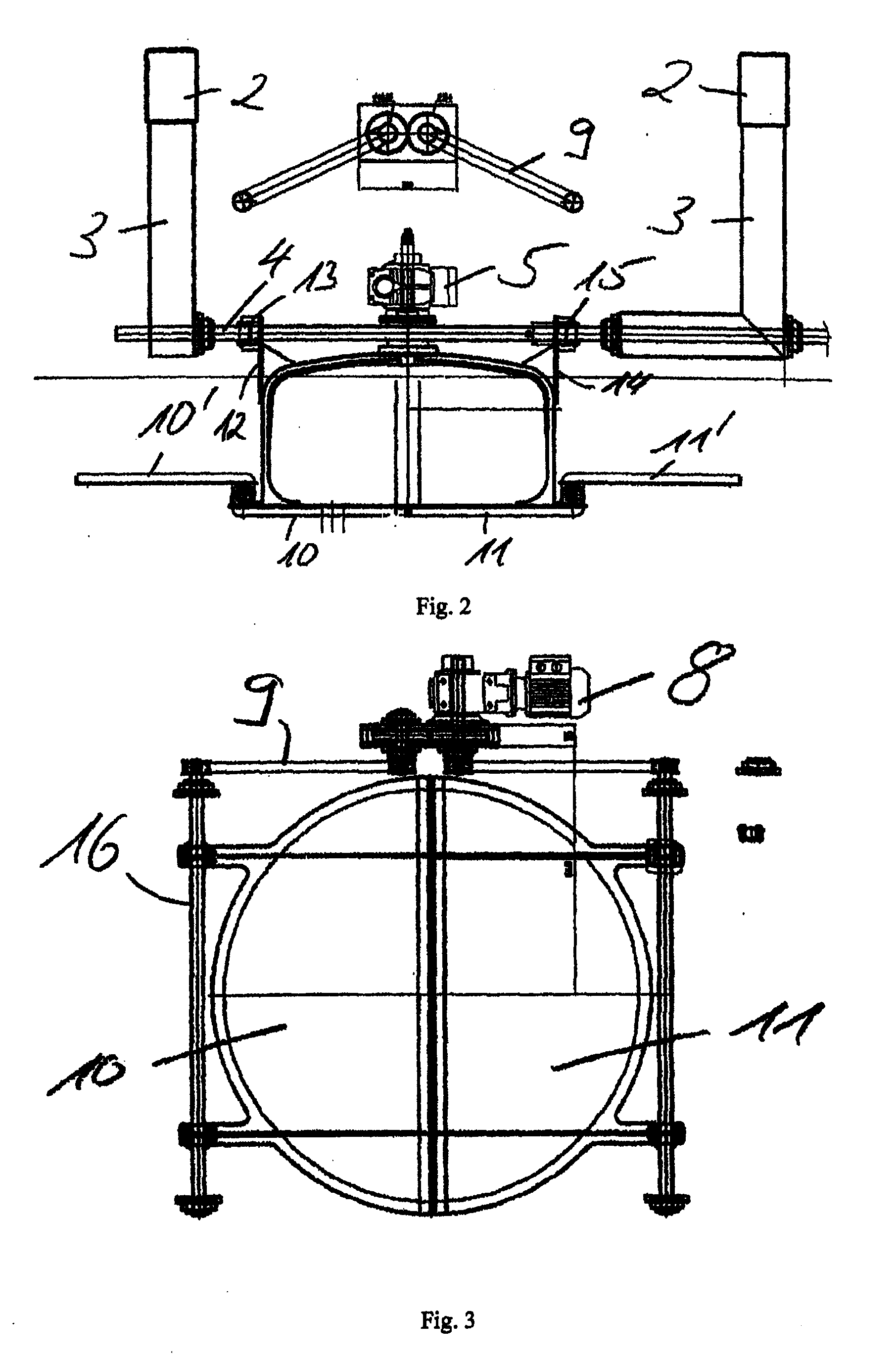 Device and method for coating small parts