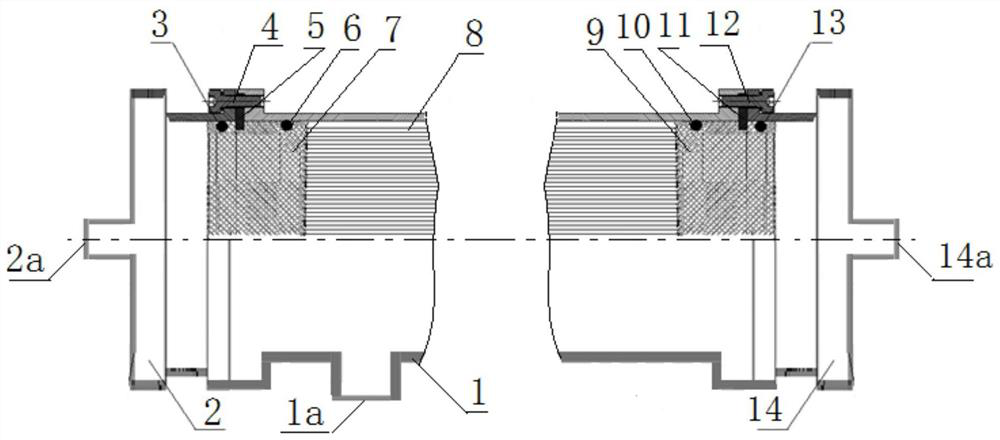 A membrane module structure of an air separator