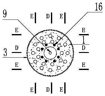 Circular inverted filter well mouth device with two purposes of recharging and pumping