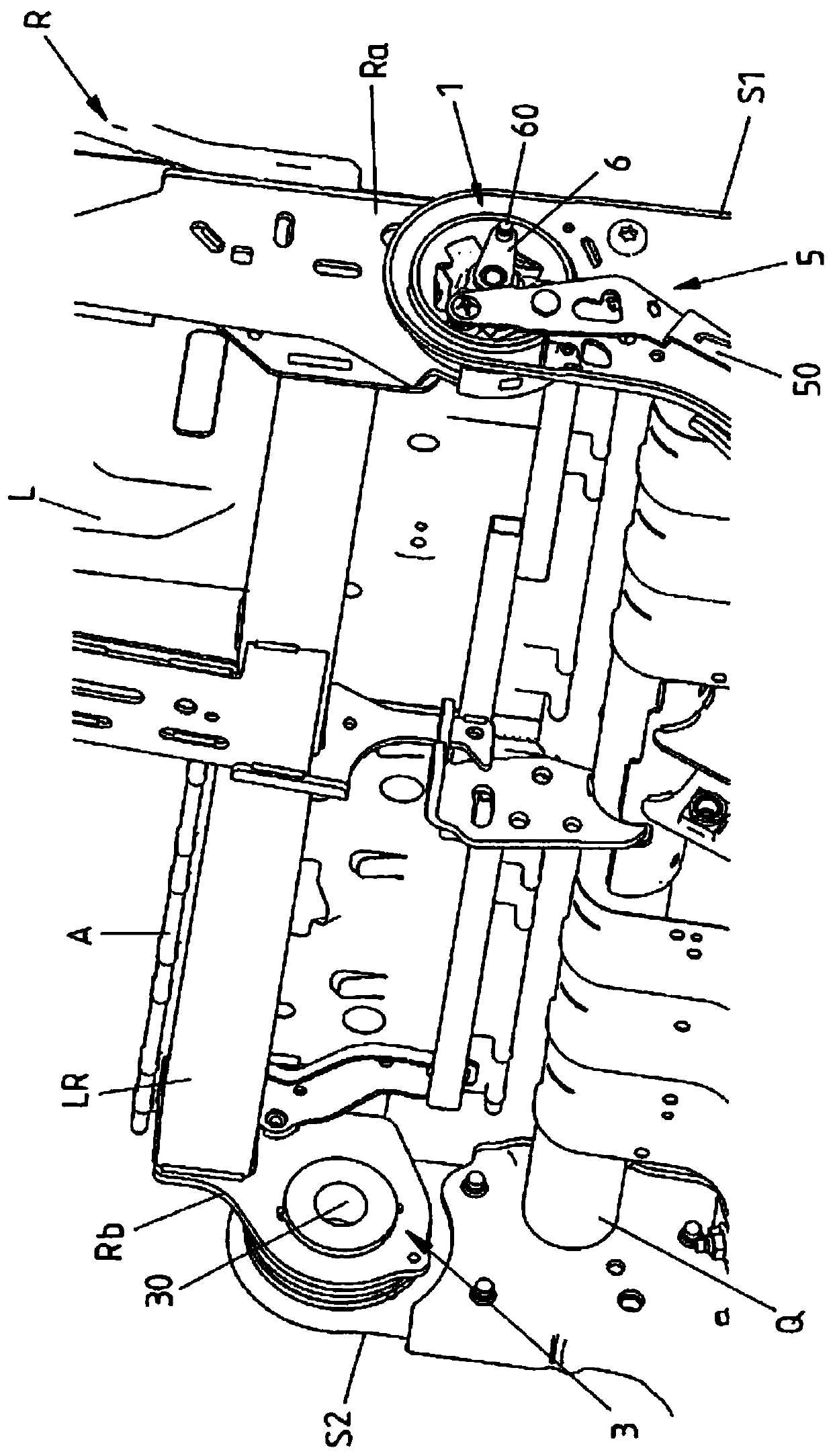 Vehicle seat comprising fitting arrangement and locking device