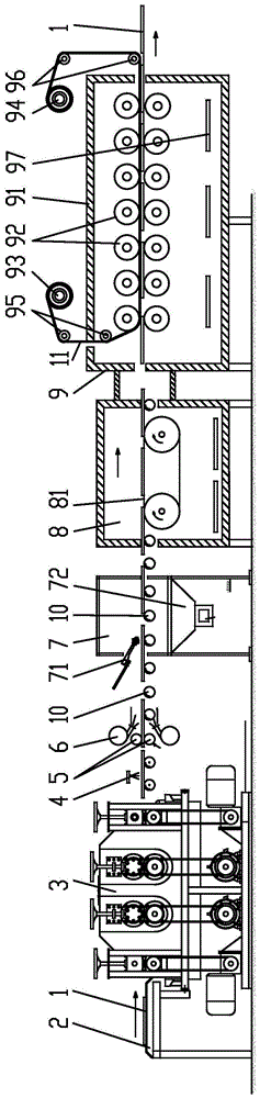 A production process and system for thermal transfer printing of steel plates