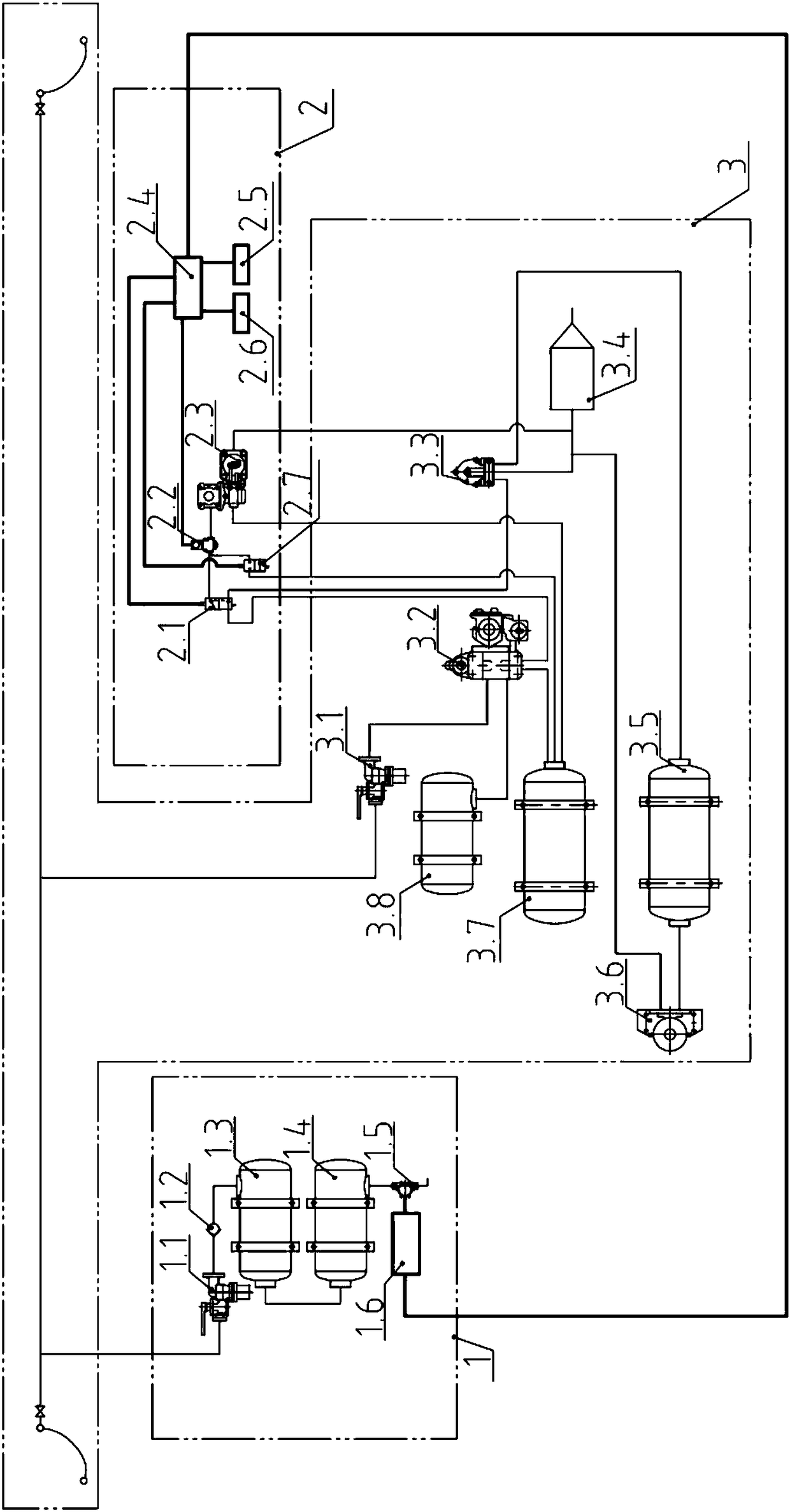 An air-electric braking system for freight trains