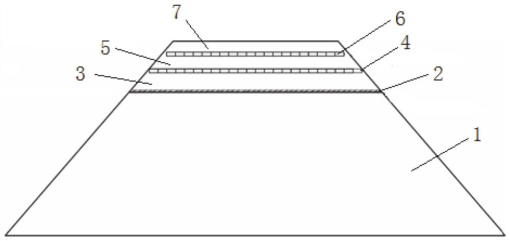 Construction method for soft rock roadbed in rainy and humid area