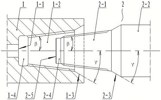 Impact-type composite threaded-connection drilling tool