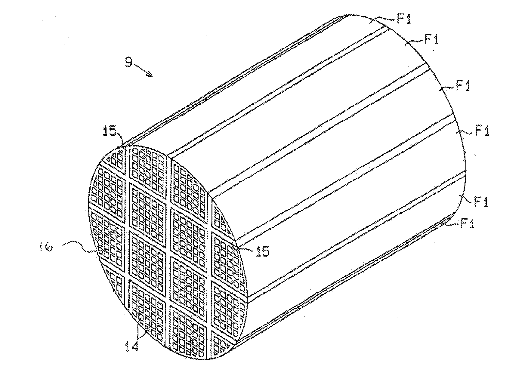 Cement to make thermal shock resistant ceramic honeycomb structures and method to make them