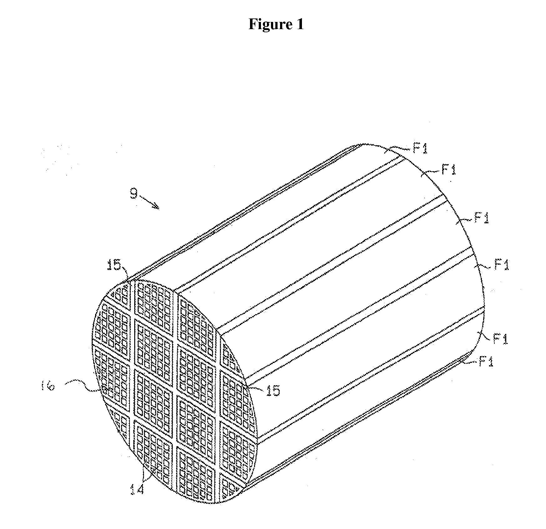 Cement to make thermal shock resistant ceramic honeycomb structures and method to make them