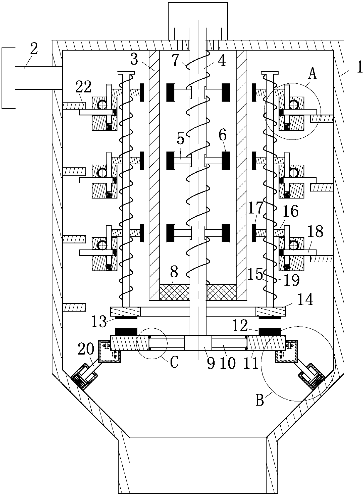 Straw-burning smoke treating system