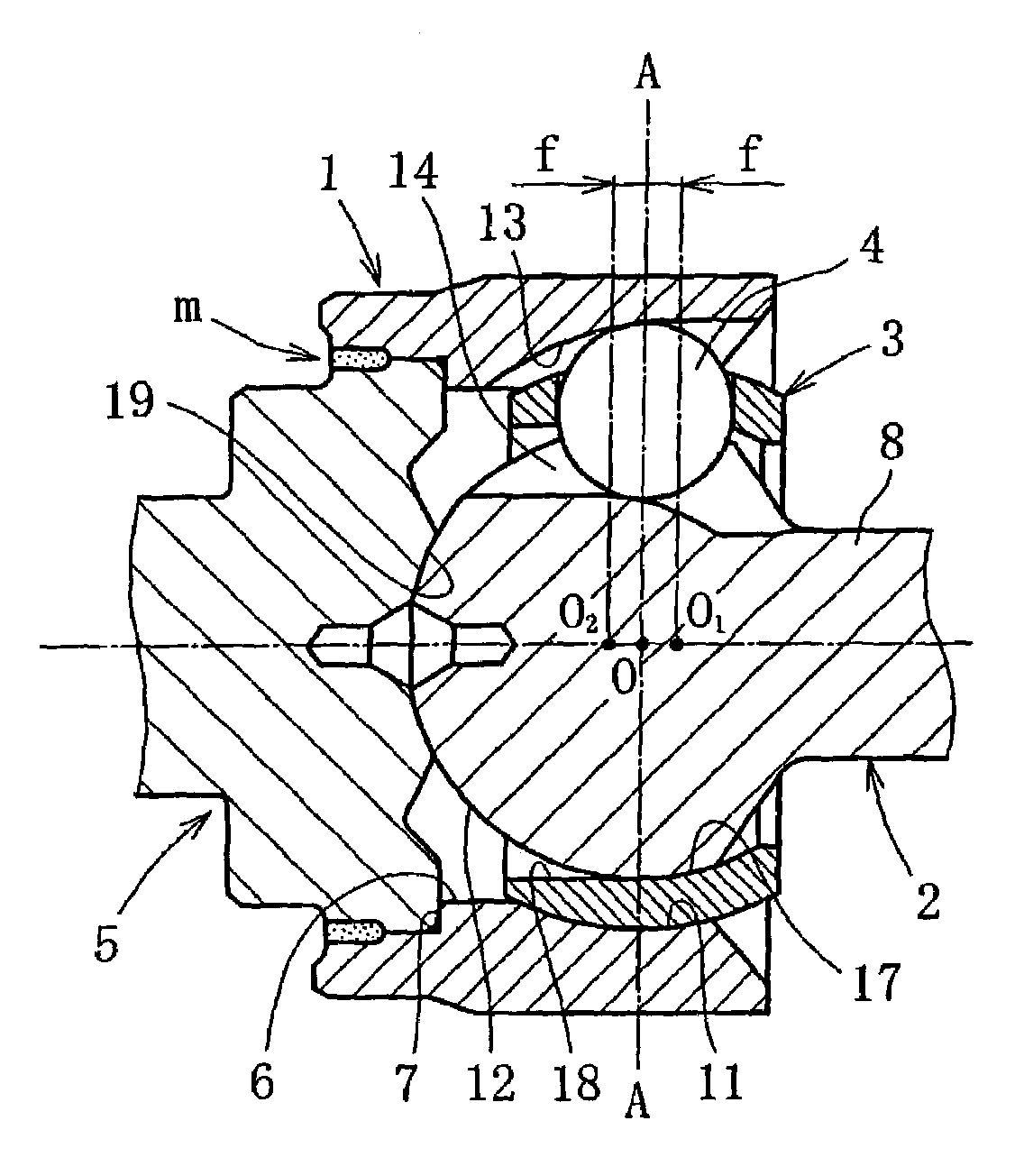 Fixed type constant velocity joint and method of producing the same