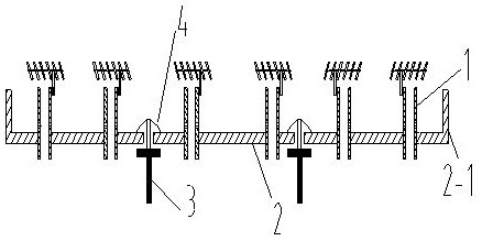 A grid-type shock-reducing flow equalizer